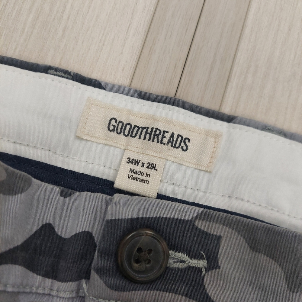 5/$10 Good Threads Camo Pants Men sz 34x29 - Picture 3 of 3